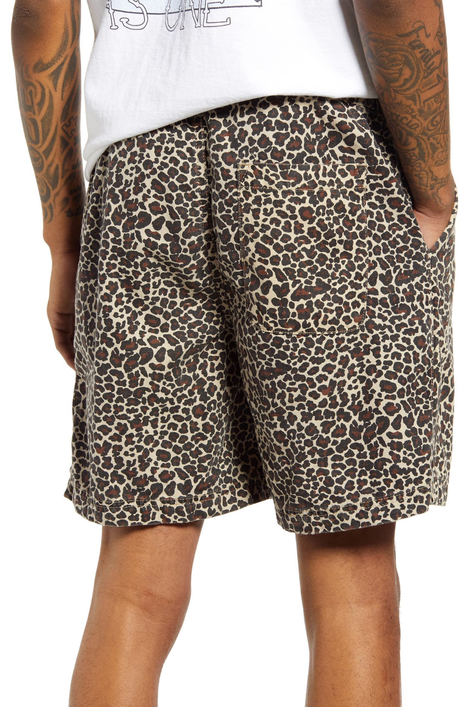 Bdg BDG Urban Outfitters Urban Outfitters Animal Print Drawstring Shorts ...