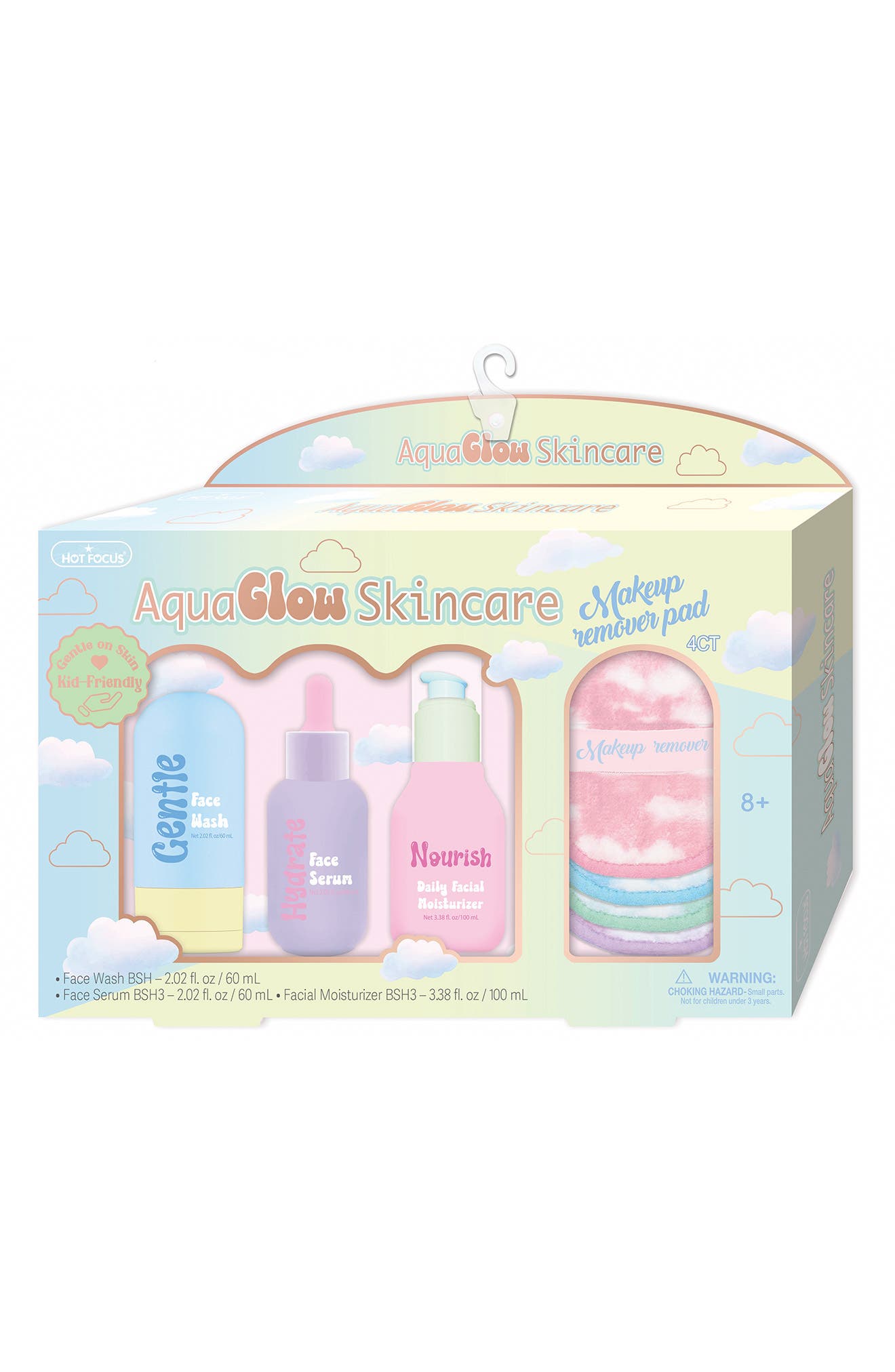 Kids' Aqua Glow Skincare Glow Mode 4-Piece Set