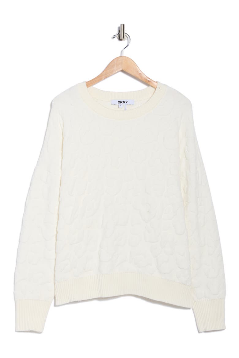 Cheetah Chenille Sweater, Main, color, IVORY