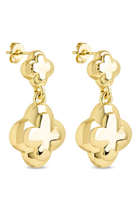 Jasmina Clover Charm Drop Earrings