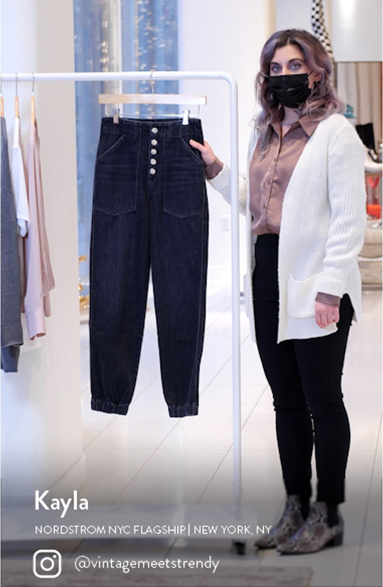 Bolton High Waist Nonstretch Jogger Jeans, sales video thumbnail