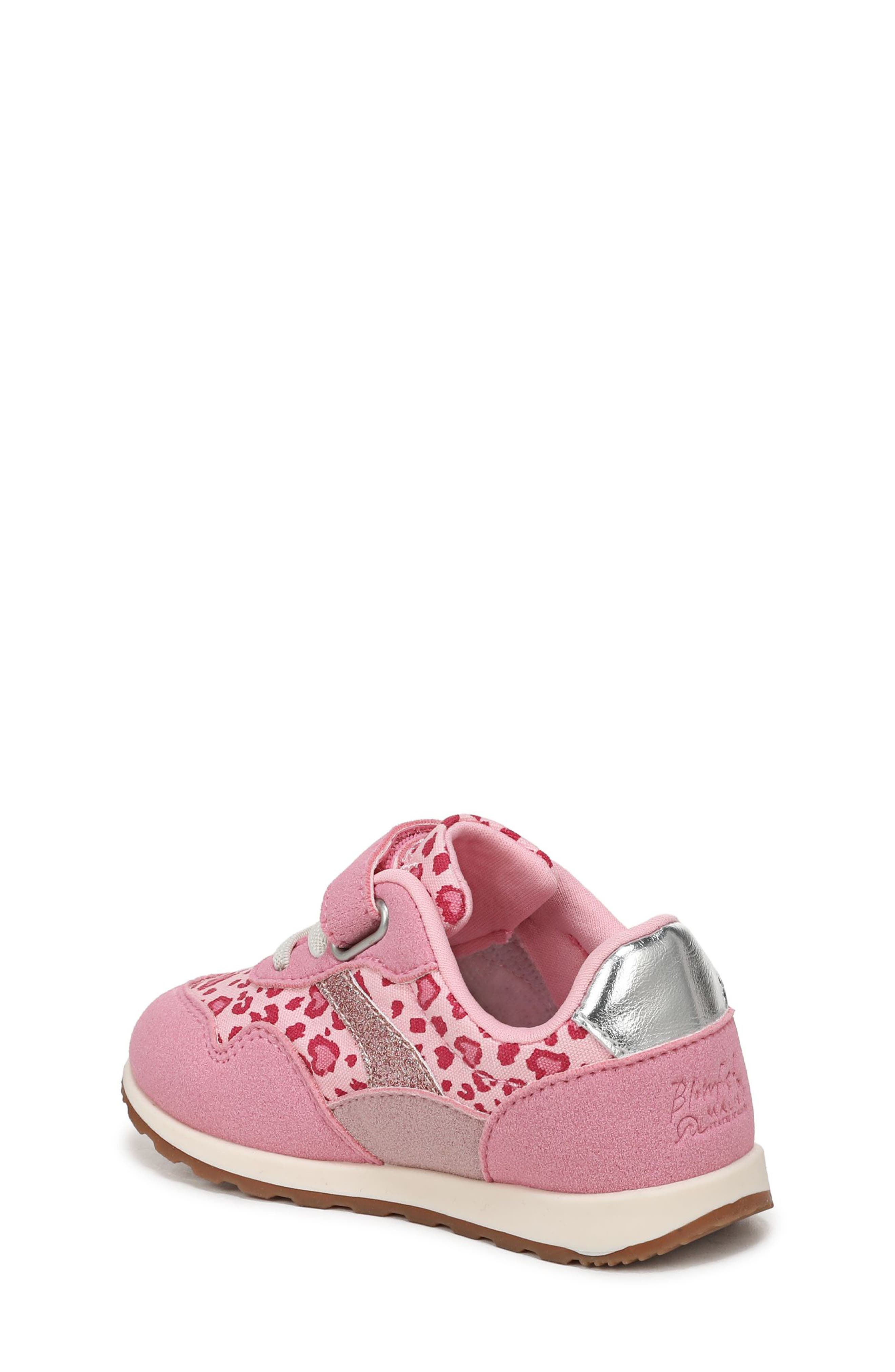 Blowfish Malibu Kids' Valley Sneaker, Alternate, color, Pink Leopard Print Faux Suede