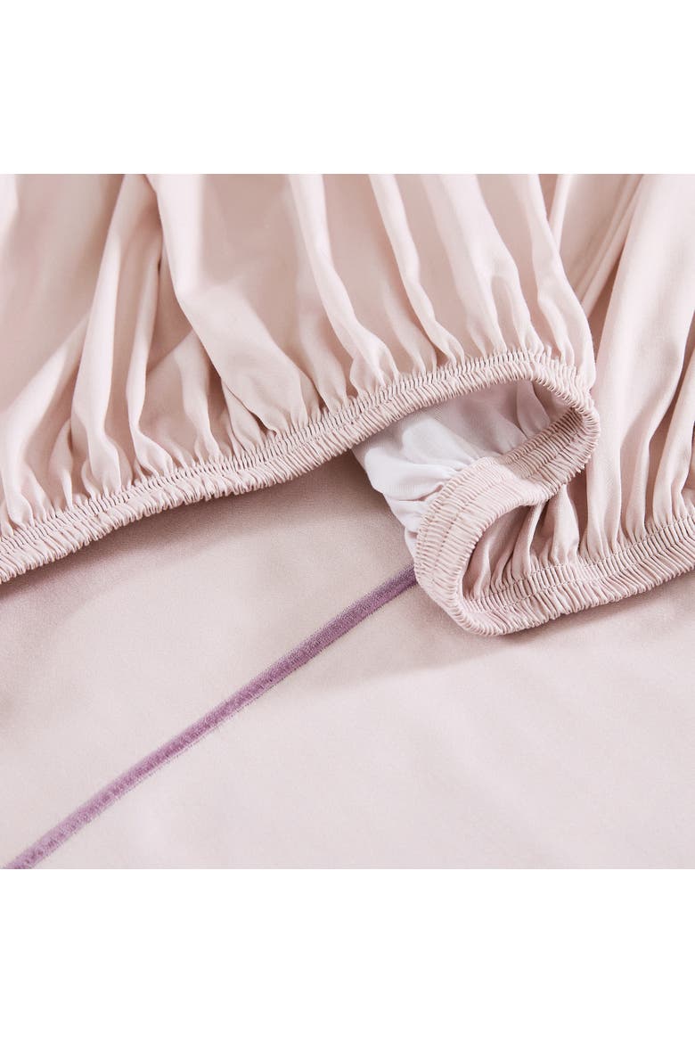 Linear Cotton Sheet Set, Alternate, color, Hushed Violet