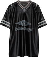 Balenciaga 3B Football Oversize V-Neck Jersey