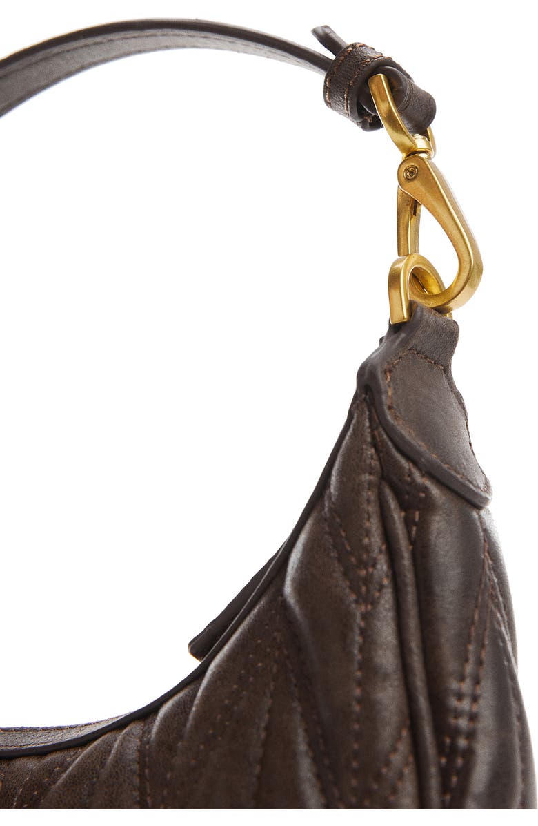 MANGO Quilted Faux Leather Convertible Shoulder Bag, Alternate, color,