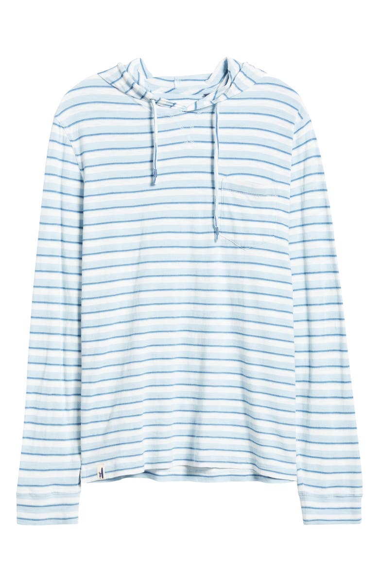 johnnie-O Anthony Indigo Stripe Hoodie, Alternate, color, 
