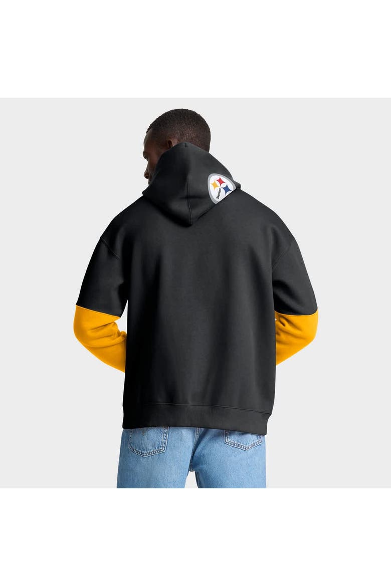 Men's Fanatics Black Pittsburgh Steelers Helmet Pullover Hoodie, Alternate, color, Black