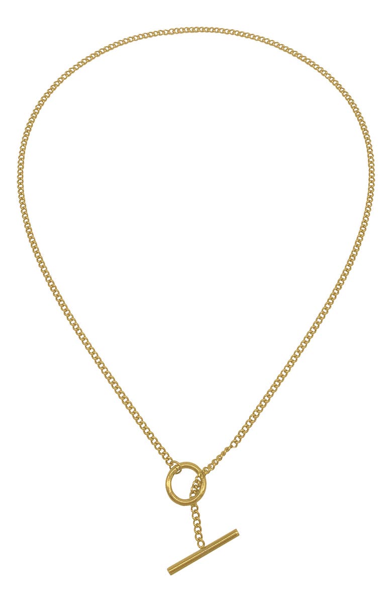 Adornia Y-Toggle Necklace, Main, color,