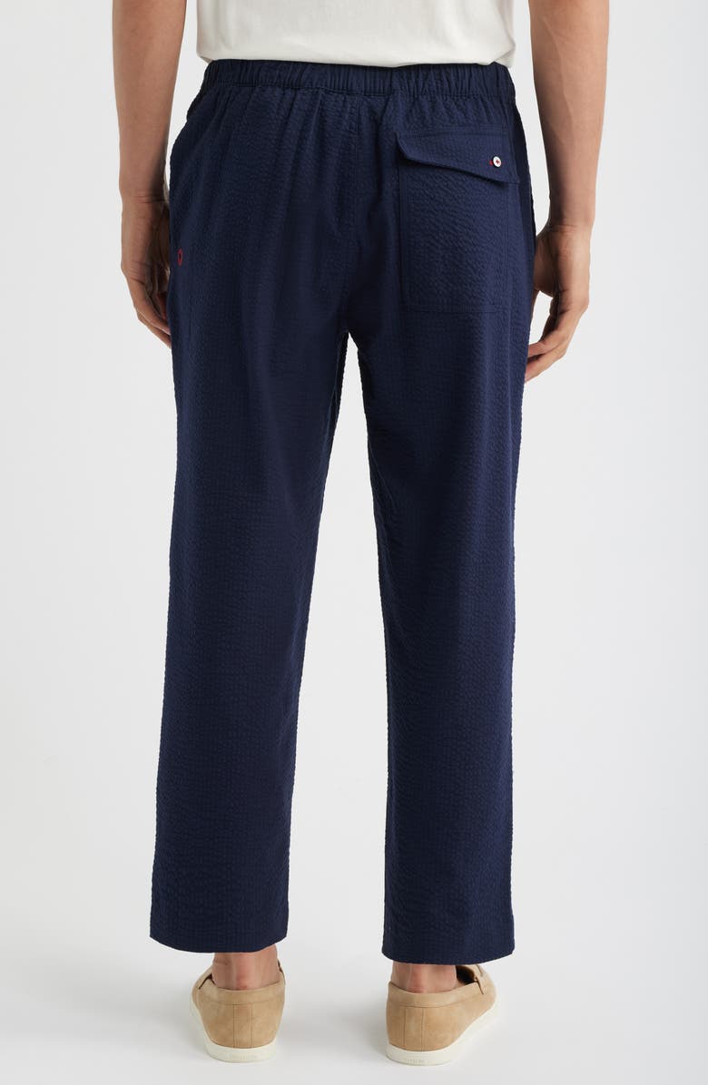 Imperfects Mr. Lynch's Easy Rider Seersucker Ankle Straight Leg Pants, Alternate, color, Dark Navy