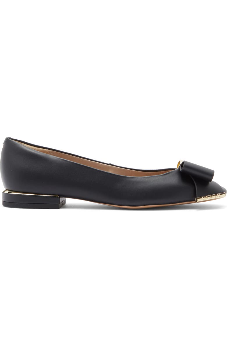Ted Baker London Darcy Bow Flat, Alternate, color, Black