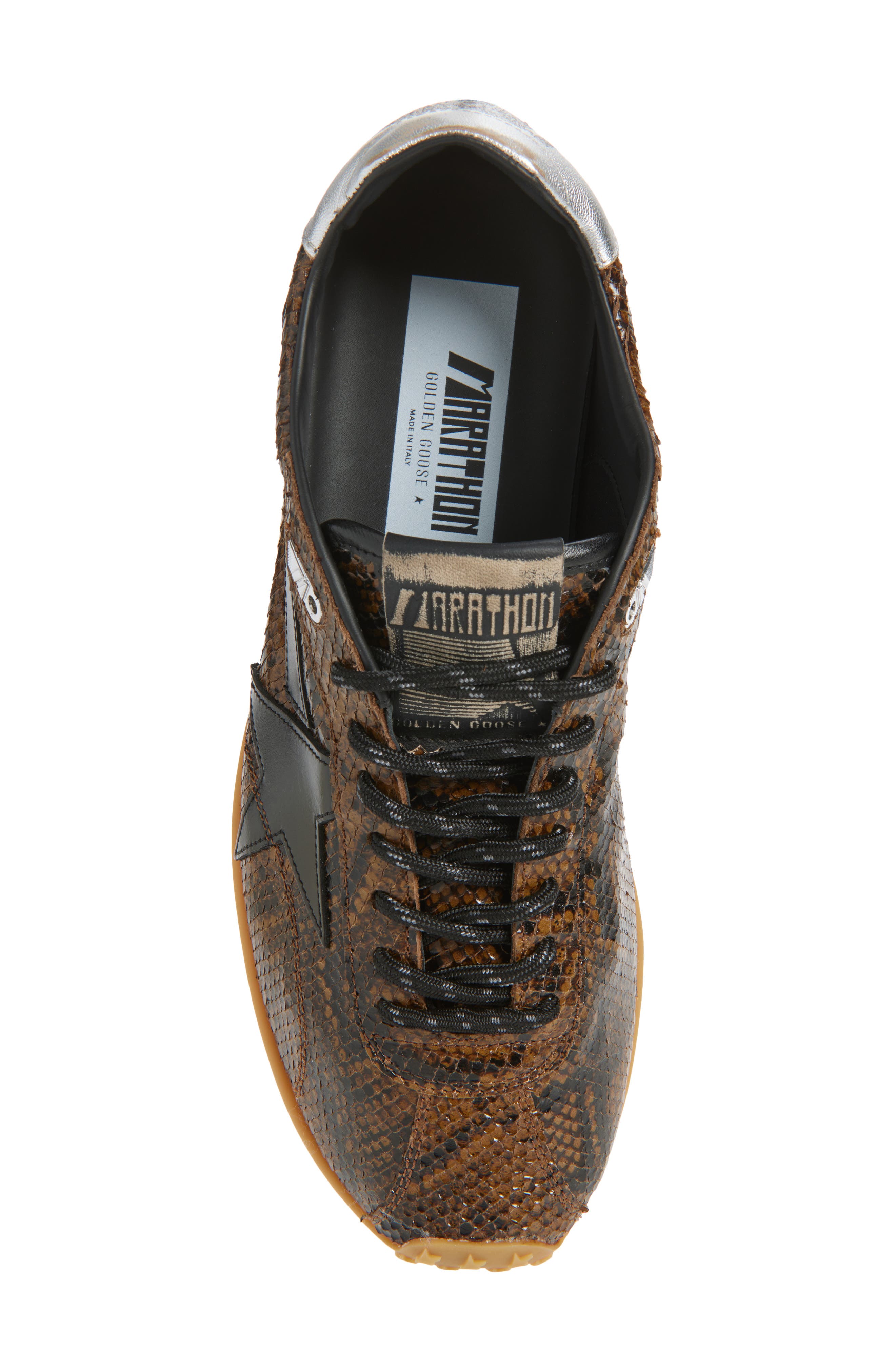 Golden Goose Marathon Speed Sneaker, Alternate, color, Brown/Silver