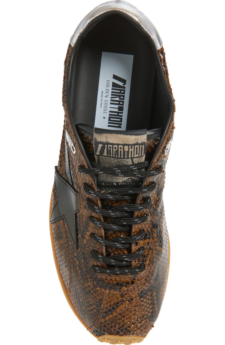 Golden Goose Marathon Speed Sneaker, Alternate, color, Brown/Silver