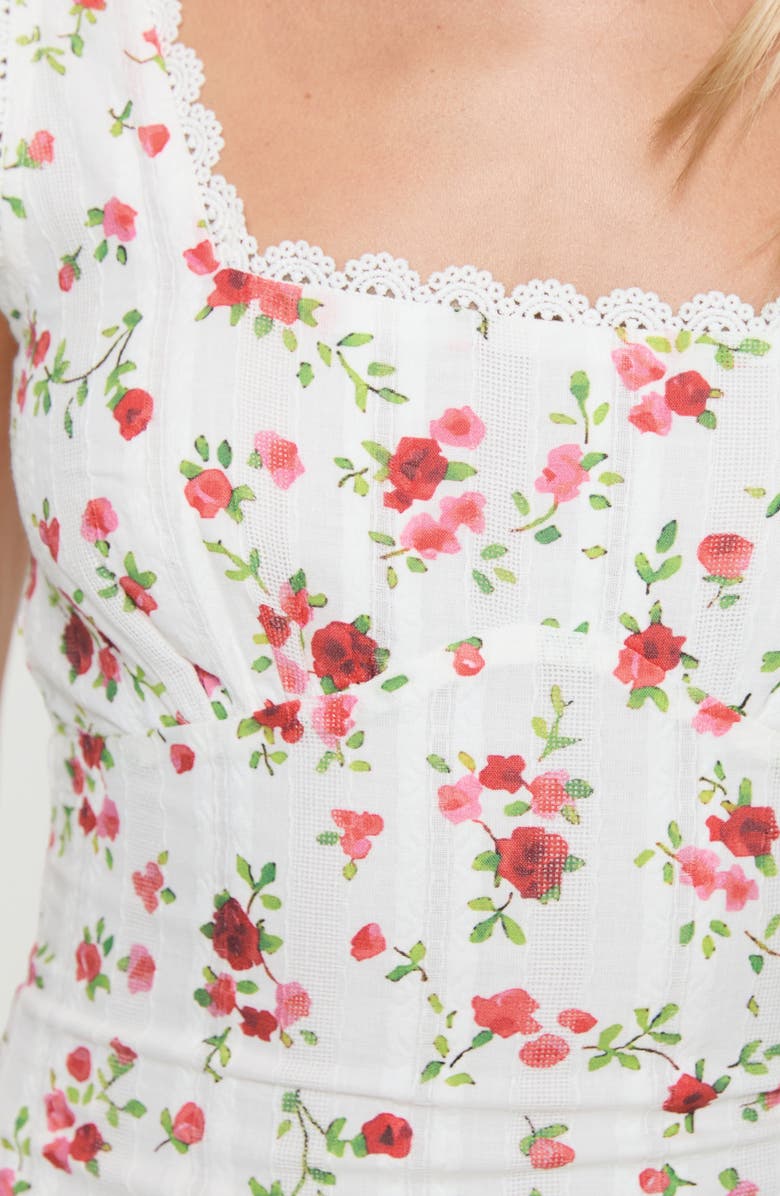 Princess Polly Dasha Floral Cotton Minidress, Alternate, color, 