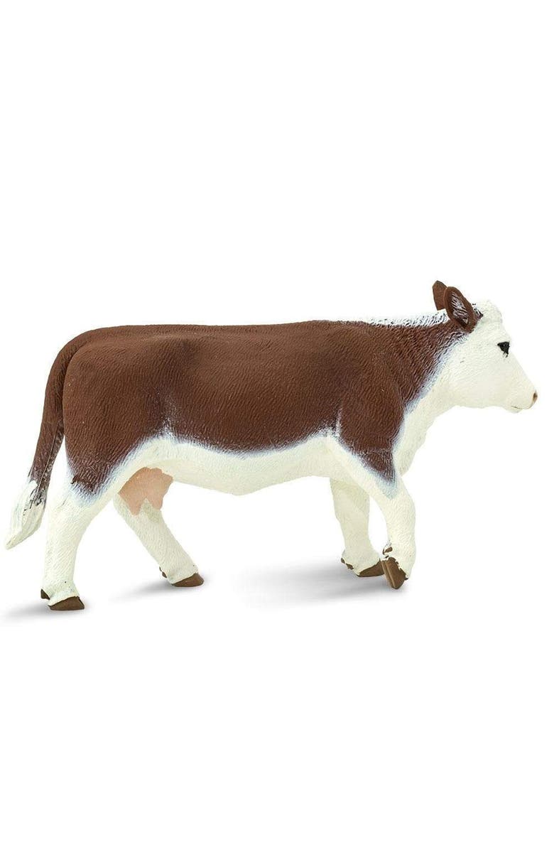 Safari Ltd. Hereford Cow Kids Toy Figure, Alternate, color, NO COLOR