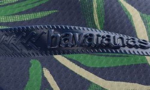 Havaianas Aloha Print Flip Flop Sandal In Navy Blue