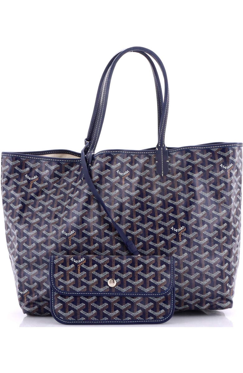 Pre-Owned Goyard Saint Louis Tote Coated Canvas PM, Alternate, color, Blue
