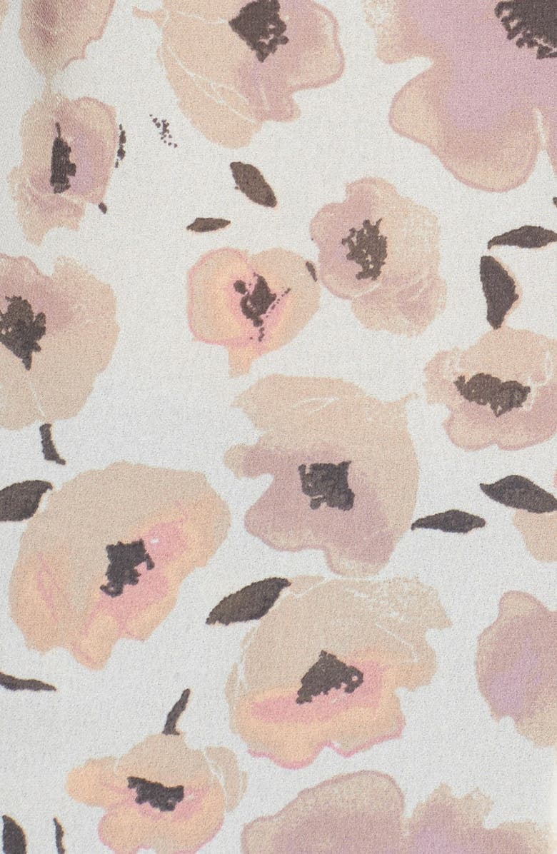 Leith Floral Print Tie Front Top, Alternate, color, 