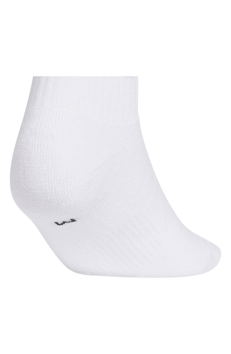 adidas Kids' Originals Trefoil Assorted 6-Pack Quarter Socks, Alternate, color, White/ Black