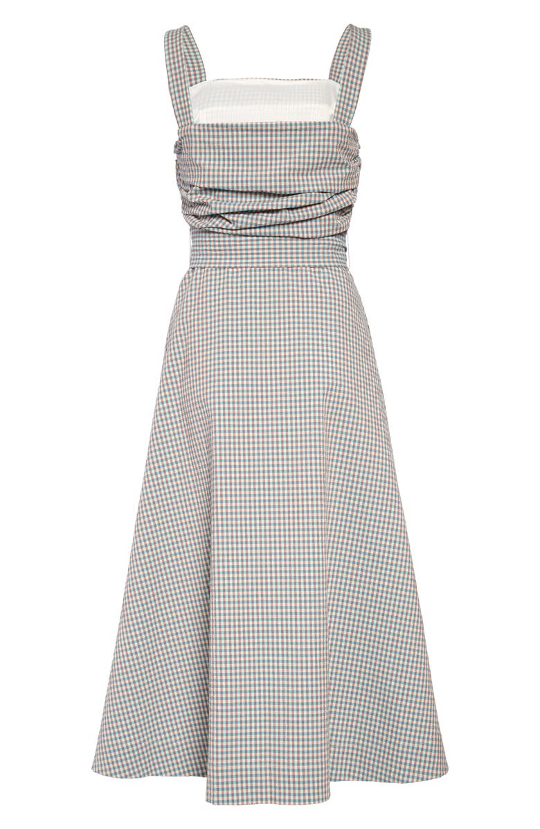 Veronica Beard Positano Seersucker Midi Sundress, Alternate, color, 