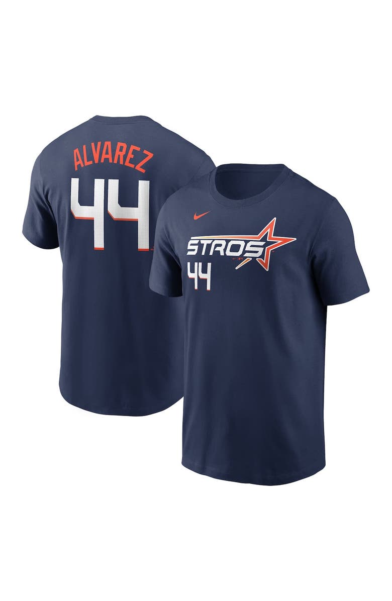 Nike Men's Nike Yordan Alvarez Navy Houston Astros 2025 City Connect Fuse Name & Number T-Shirt, Main, color, Navy
