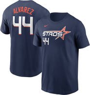 Nike Men's Nike Yordan Alvarez Navy Houston Astros 2025 City Connect Fuse Name & Number T-Shirt