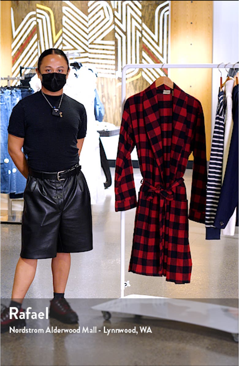 Scotch Plaid Flannel Robe, sales video thumbnail