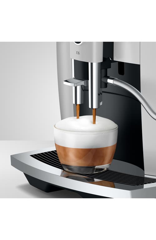 Jura E6 Platinum Espresso Machine In Silver