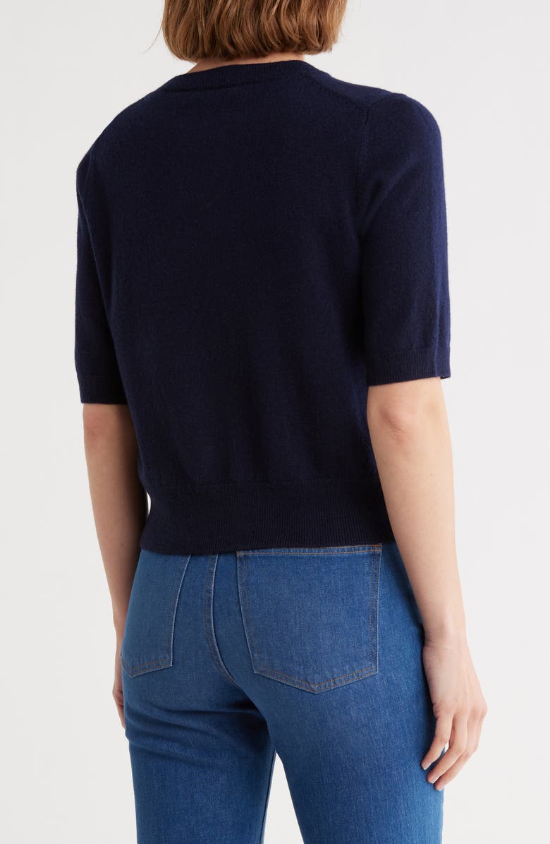 Veronica Beard Shana Cashmere Sweater, Alternate, color, Navy