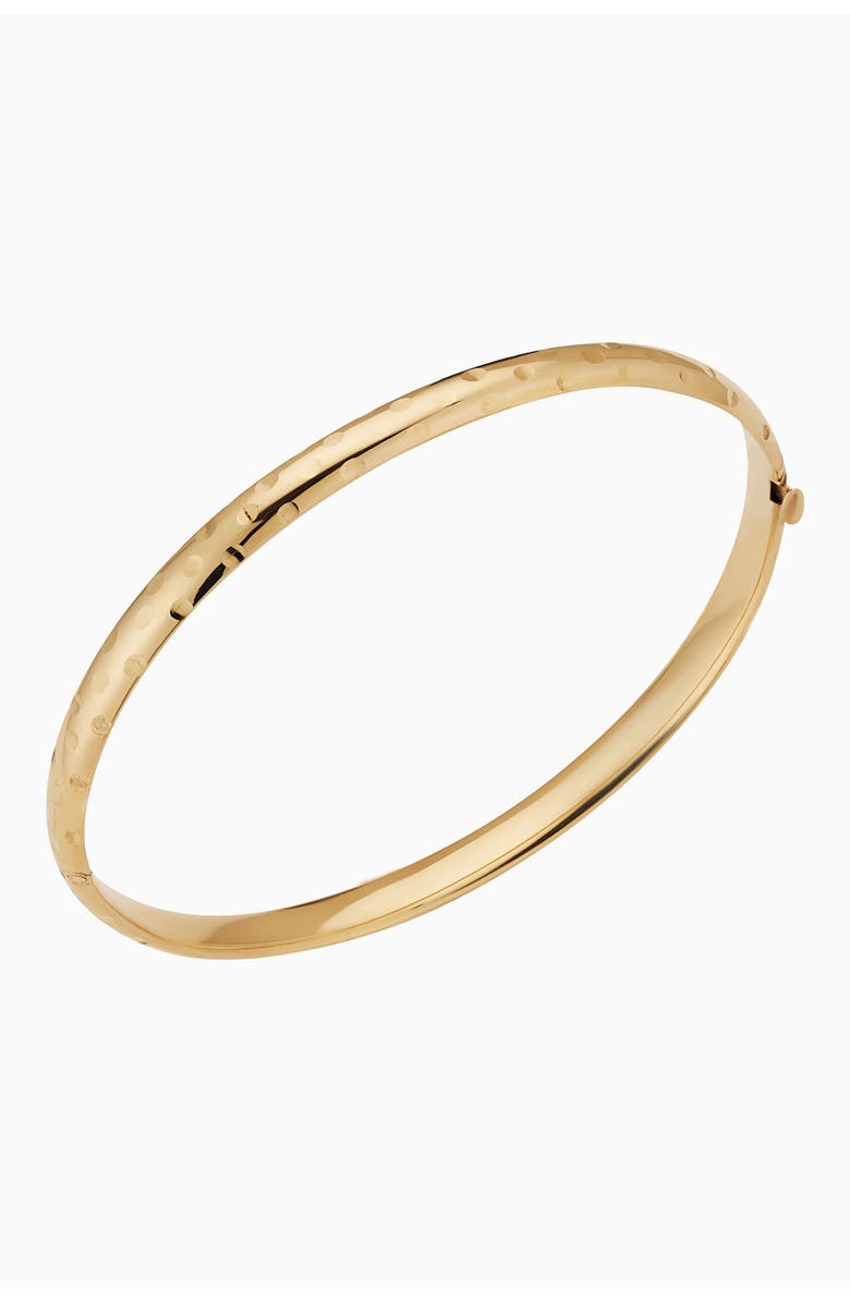 Oradina 10K Yellow Gold Bubble Bangle, Main, color, 