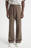 Golden Goose Journey Virgin Wool Blend Herringbone Wide Leg Pants