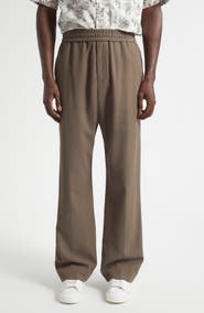 Golden Goose Journey Virgin Wool Blend Herringbone Wide Leg Pants