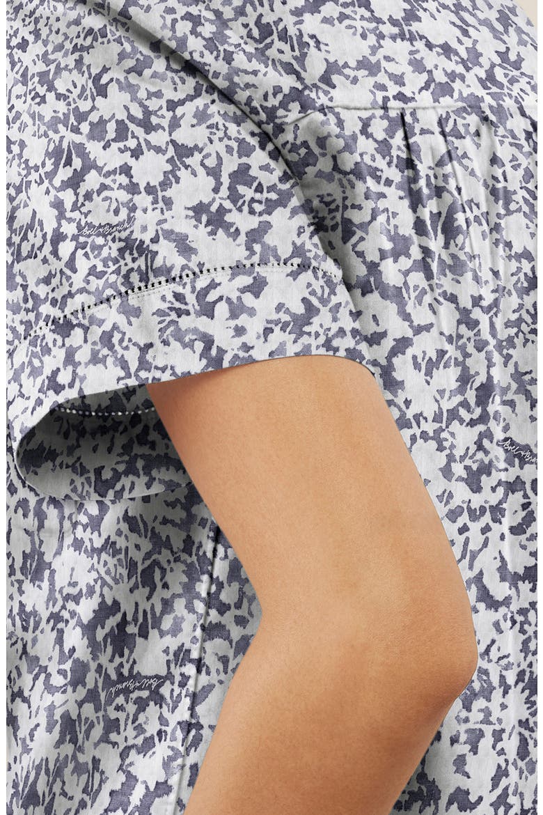 Signature Garden Print Organic Cotton Pajamas, Alternate, color, BAY