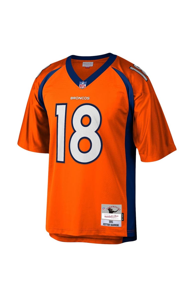 Mitchell & Ness Men's Mitchell & Ness Peyton Manning Orange Denver Broncos Legacy Replica Jersey, Alternate, color, Orange