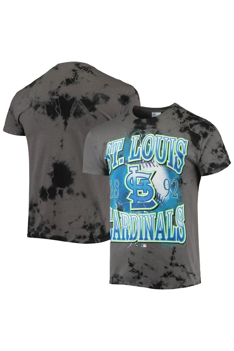 Men's '47 Charcoal St. Louis Cardinals Wonder Boy Vintage Tubular T-Shirt, Main, color, Charcoal