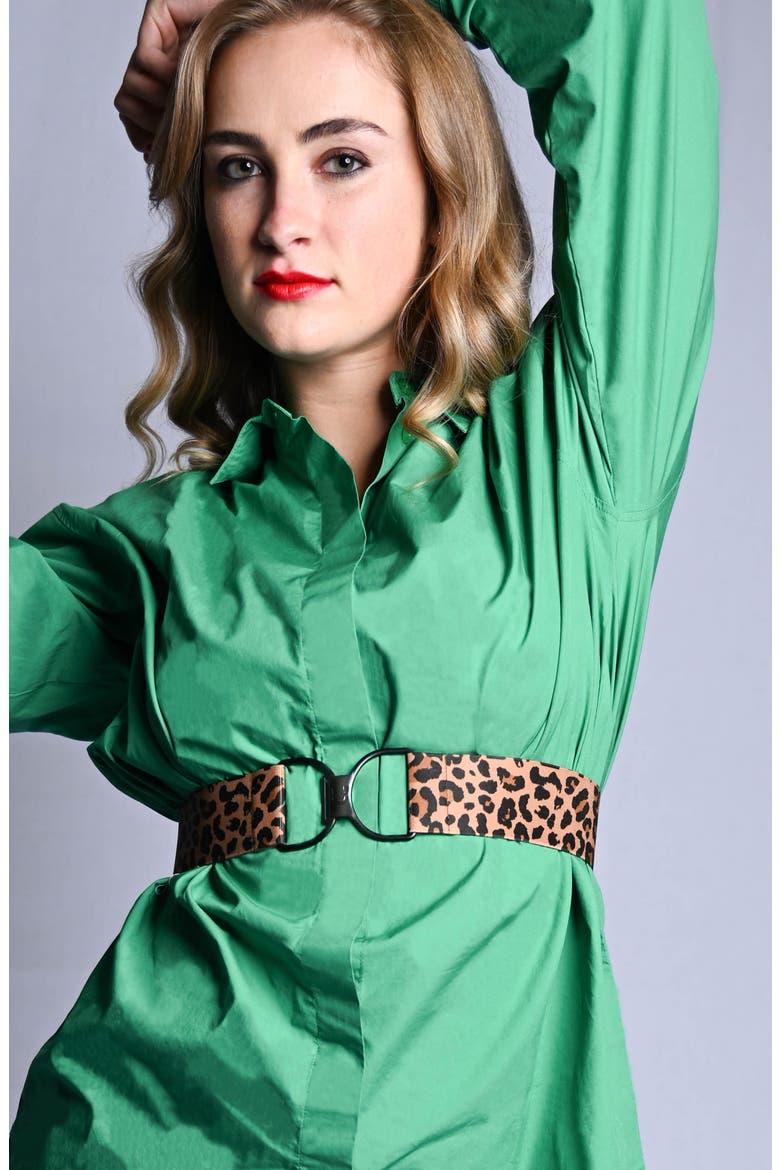 Wild Thing & Matte Black Clasp Stretch Belt, Alternate, color, WILD THING