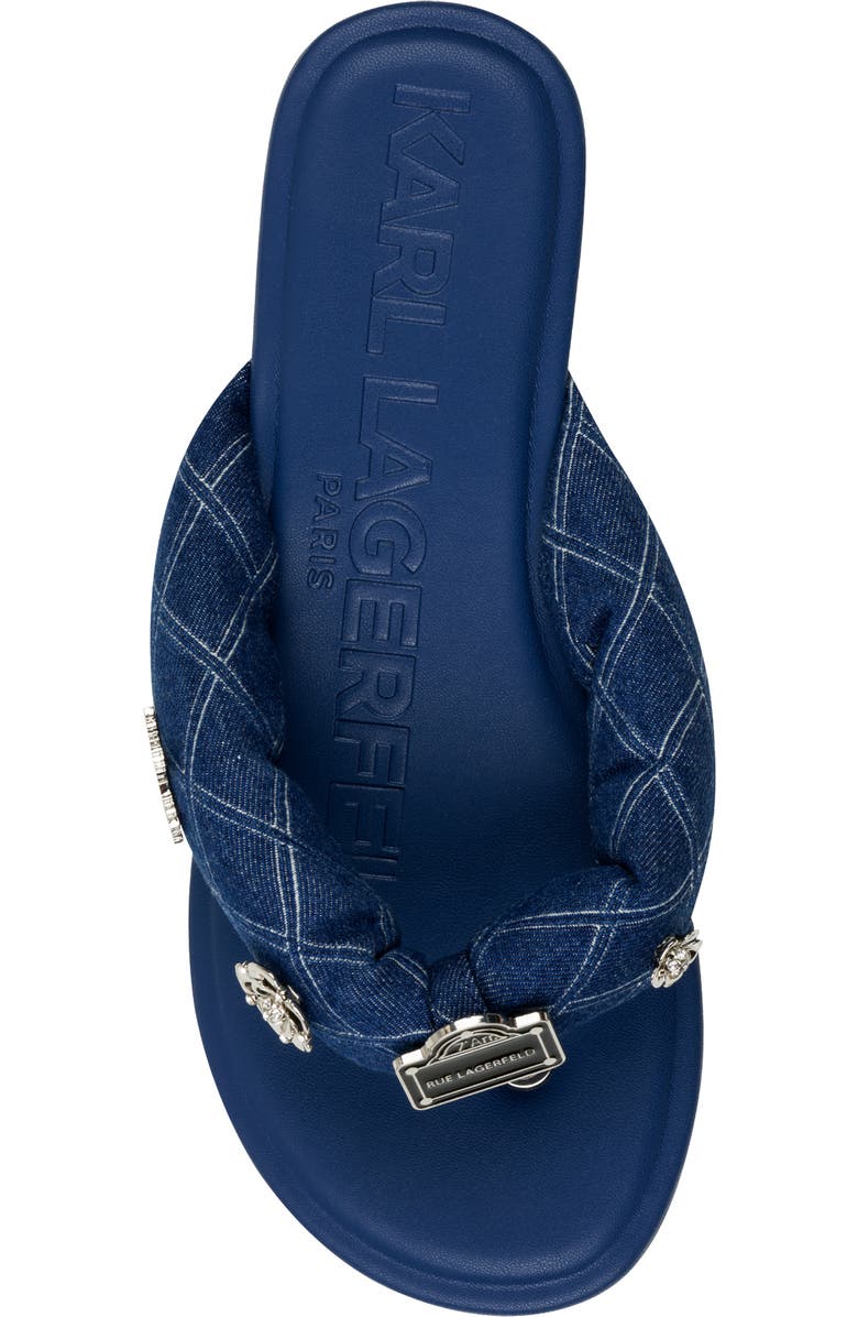 KARL LAGERFELD PARIS Ceejay Rue Pins Flip Flop, Alternate, color,