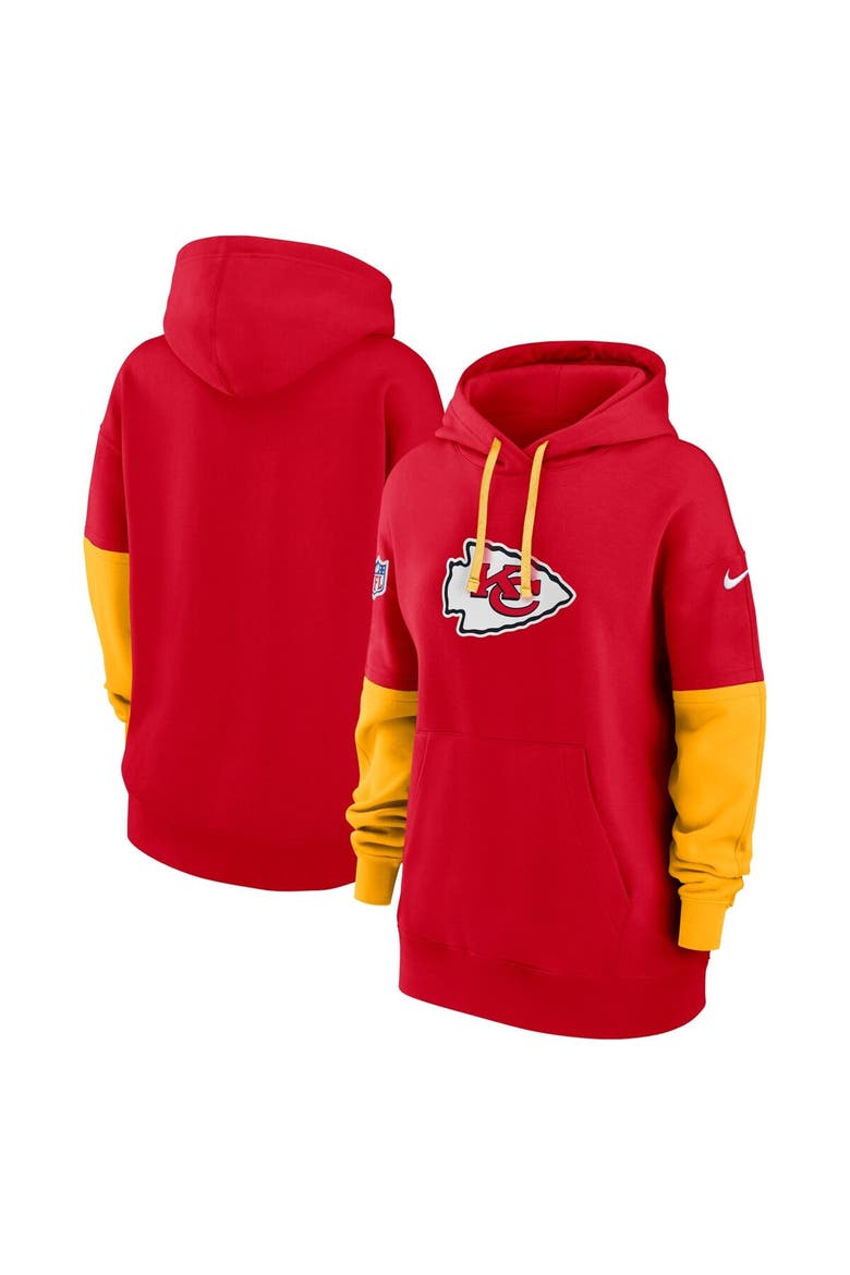 Women's Nike Red Kansas City Chiefs 2024 Sideline Essential Fleece Pullover Hoodie, Alternate, color, Red