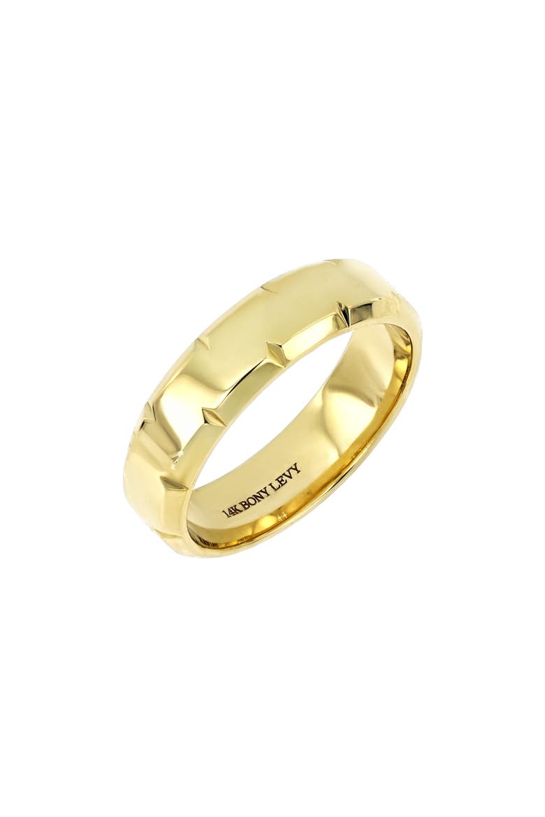 Men's 14K Gold Jaggered Cut Ring (Nordstrom Exclusive), Main, color, 14K YELLOW GOLD