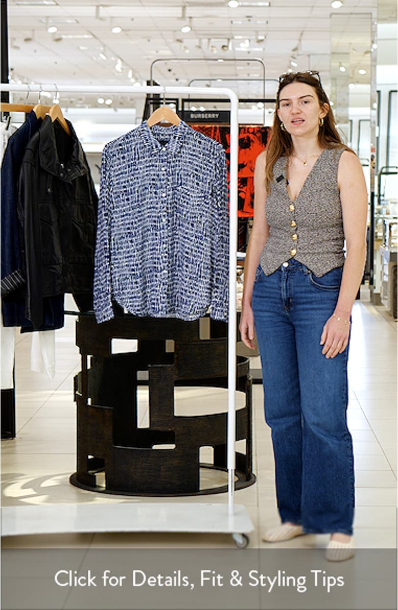 Josephine Print Button-Up Shirt, sales video thumbnail