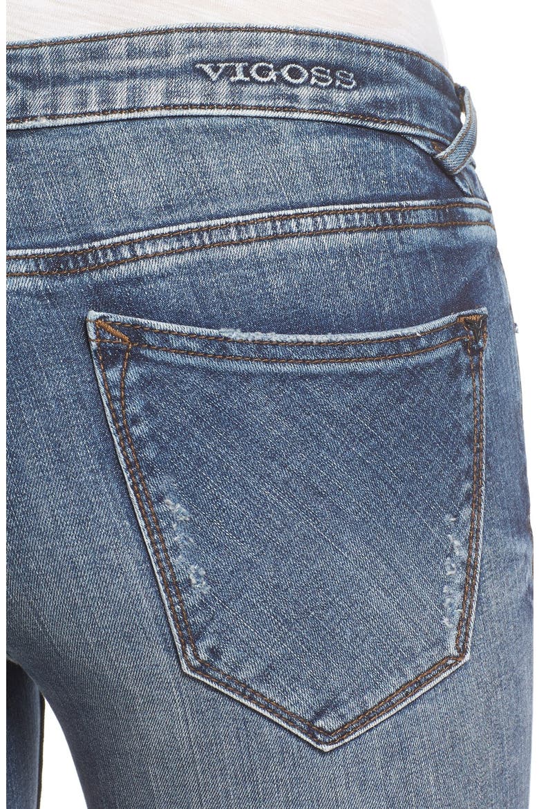 'Thompson Tomboy' Ripped Boyfriend Jeans, Alternate, color, MEDIUM WASH