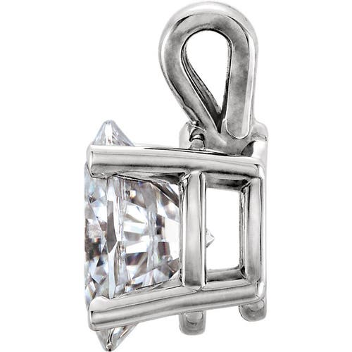 Bliss Diamond G/vs 1.00 Ct Oval Diamond Solitaire Pendant 14k Gold Lab Grown In 14k White Gold