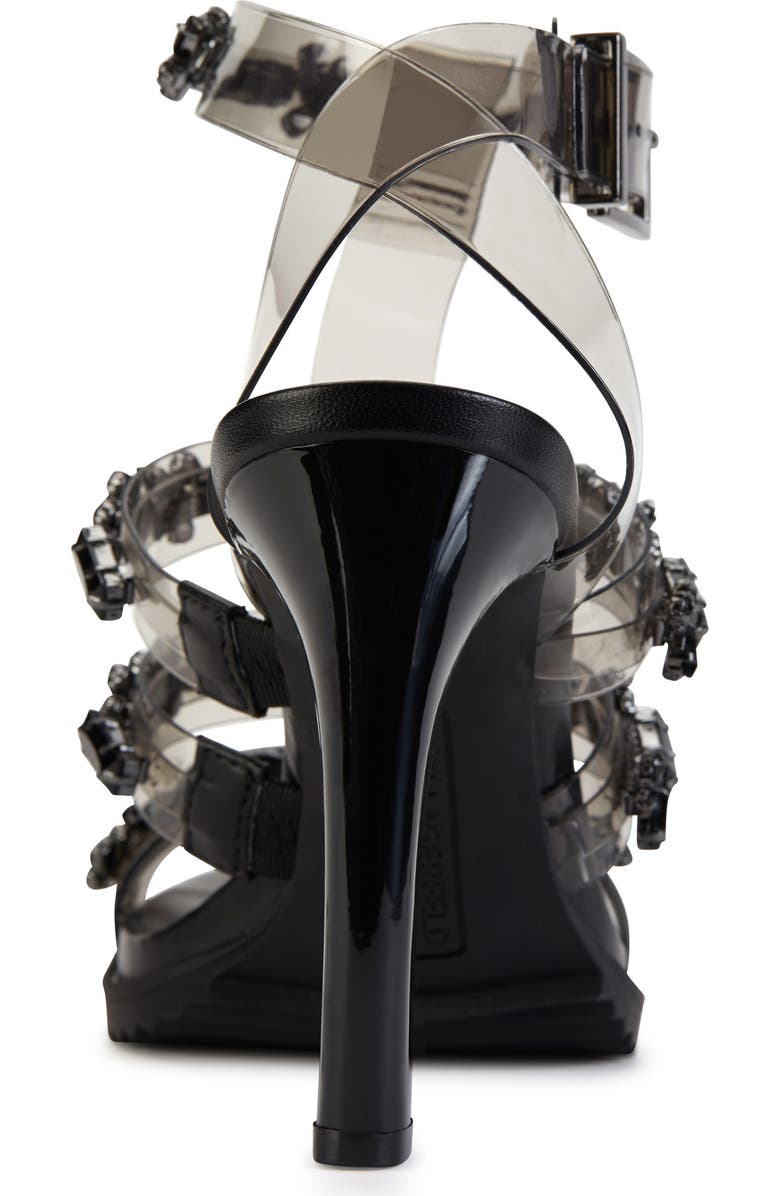 KARL LAGERFELD PARIS Bristol Embellished Sandal, Alternate, color,