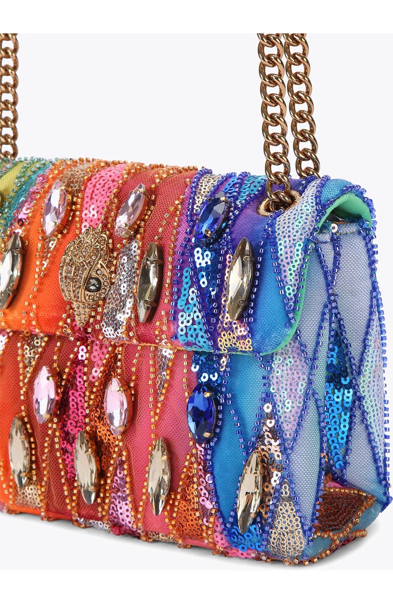 Kurt Geiger London Medium Kensington Sequin Shoulder Bag, Alternate, color, Rainbow Multi