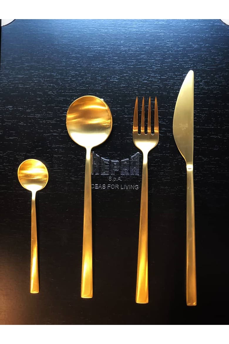 Movida Ice Flatware  Set - 5 Pieces, Alternate, color, Ice Gold