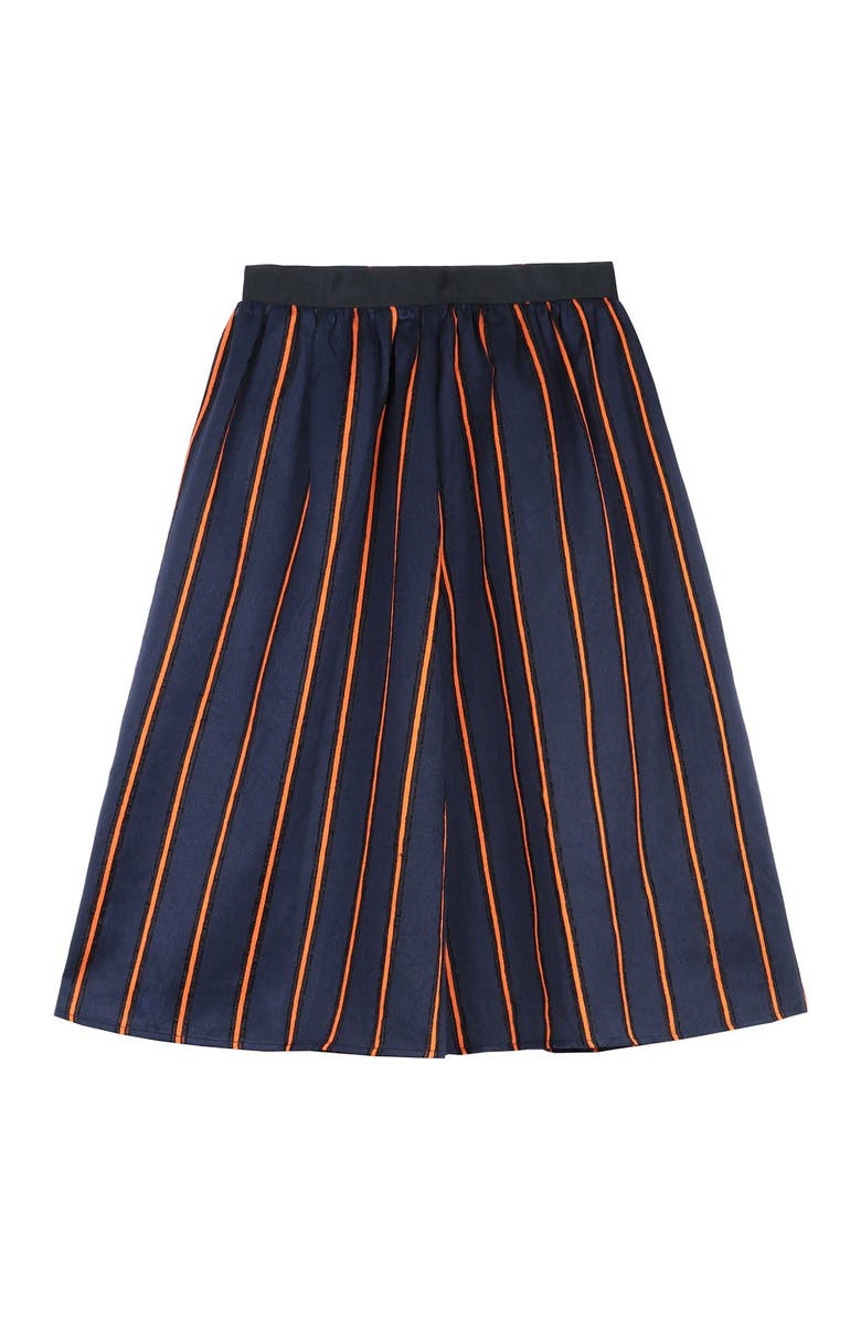 FRNCH Stripe Print Midi Skirt, Alternate, color, 