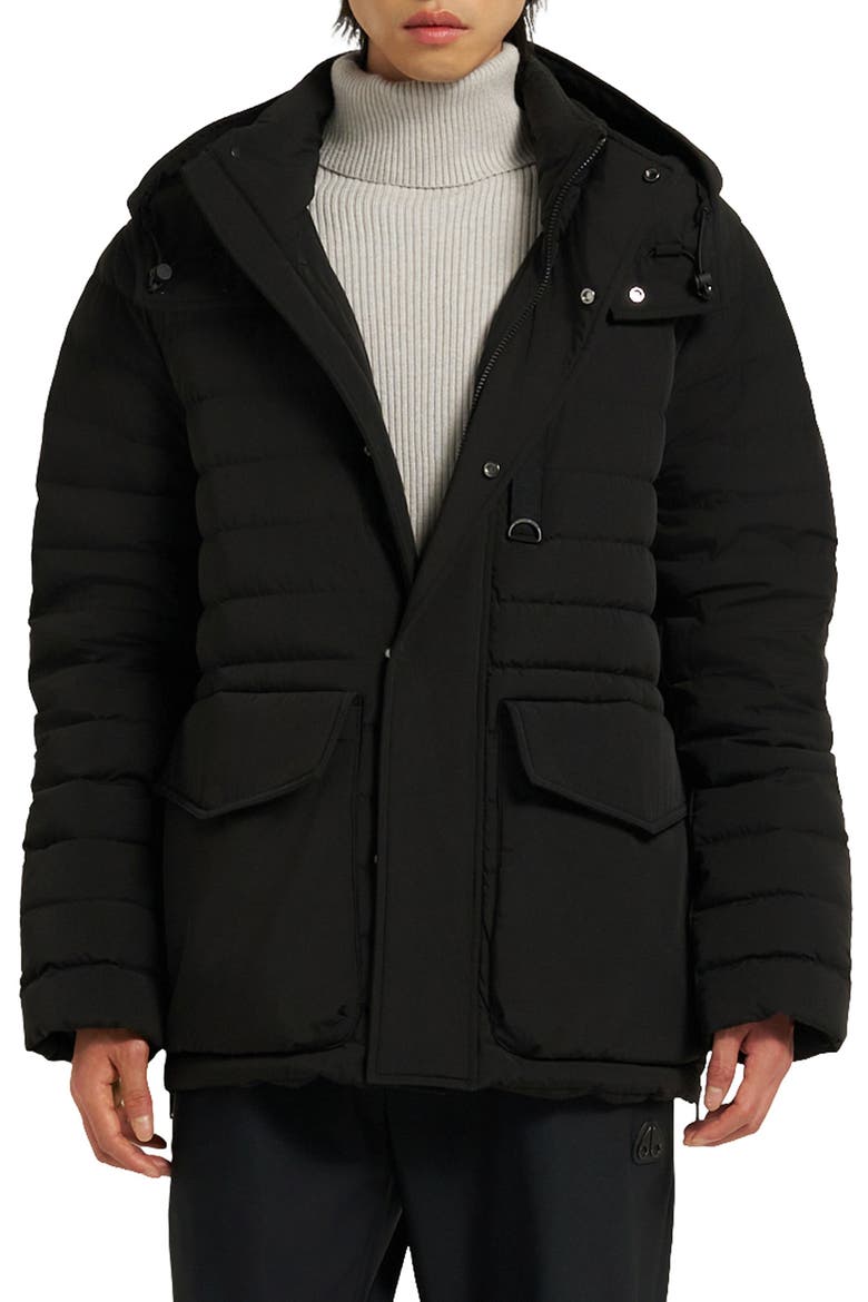 Greystone Down Jacket, Main, color, BLACK