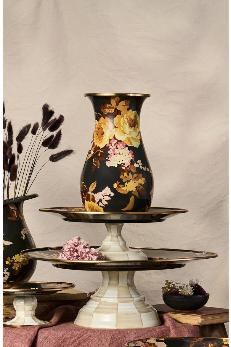 Wild Rose Tall Vase, Alternate, color, BROWN