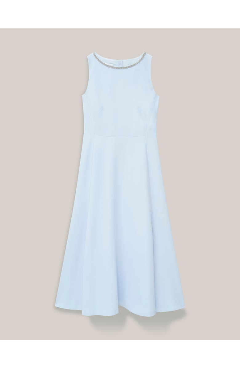 HOBBS LONDON Beatrix Embellished Midi Dress, Alternate, color, Pale Blue
