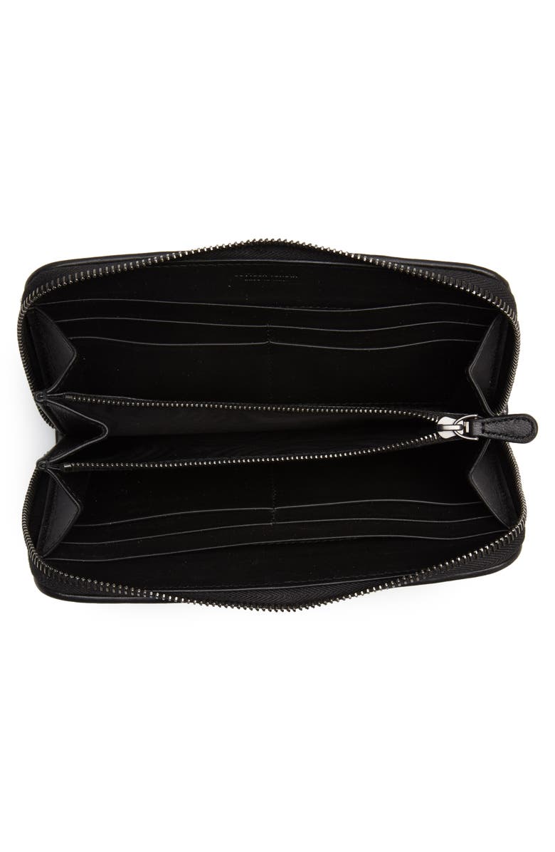 Bottega Veneta Leather Zip Around Wallet, Alternate, color,