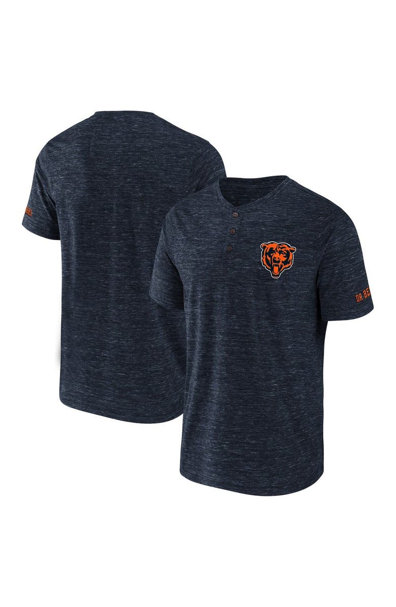 NFL X DARIUS RUCKER Men's NFL x Darius Rucker Collection by Fanatics Navy Chicago Bears Slub Henley T-Shirt, Main, color, Navy